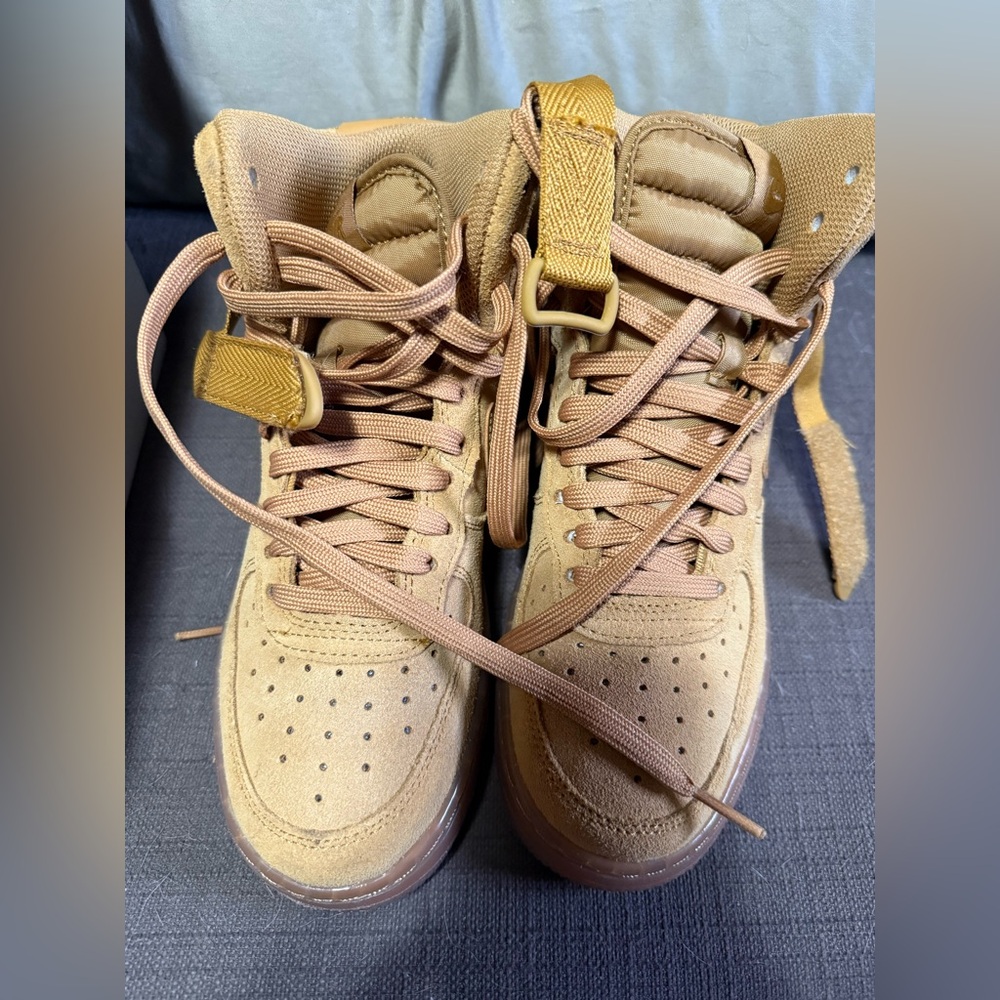 Nike Air Force 1 High Wheat Brown Sneakers
